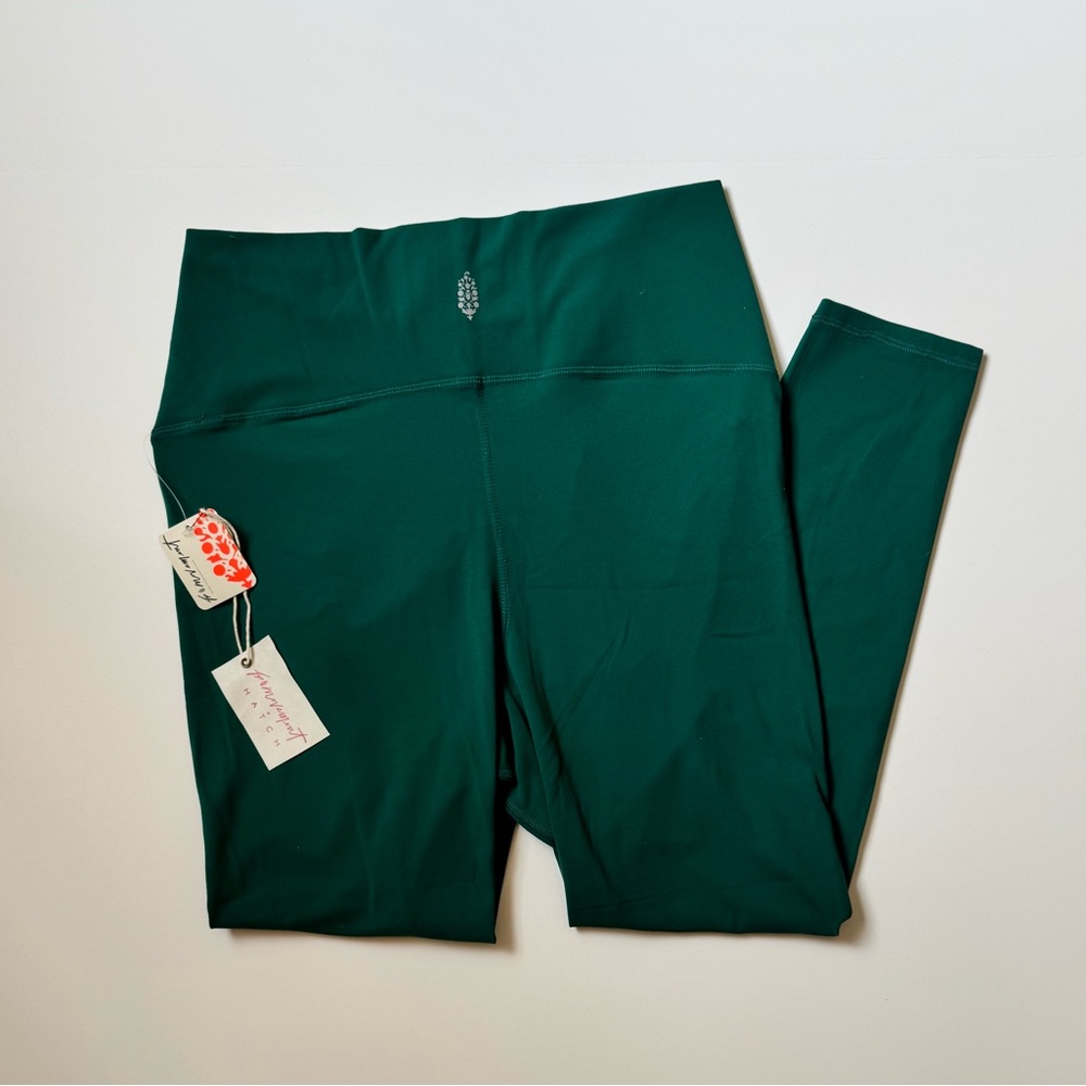 NWT Free People Movement x Hatch Never Better Leggings in Emerald Green